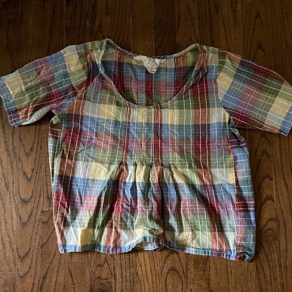 Ace & Jig Tops - Ace and Jig shop tee in Madras